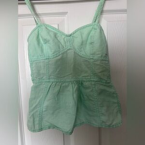 Aerie Mint Green Peplum Top